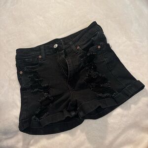 Stylish Black Denim Shorts